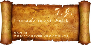 Trencsánszki Judit névjegykártya