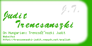 judit trencsanszki business card